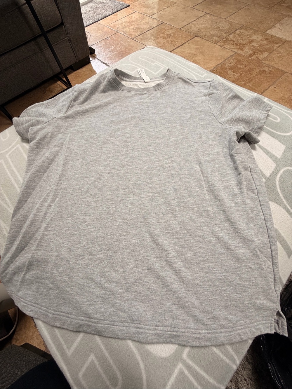 ALO Yoga Short-Sleeve T-Shirt - Light Gray